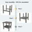 Chaises longues d'extérieur en PEHD pour l'extérieur