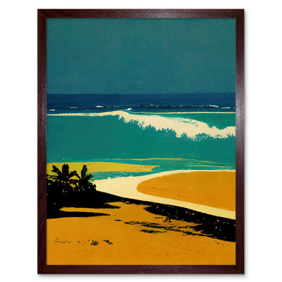 Honopu Beach Coastline Summer Hawaii - Print