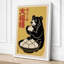 Bear with Dumplings Japandi - Wrapped Canvas-356223564-356223570
