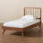 Driffield Slat, Angled legs, Twin Bed, Ash Walnut 40.55'' W X 78.30'' L X 58.10'' H-1625825769