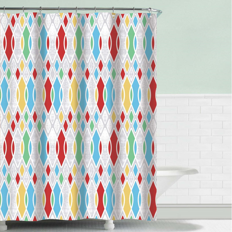 Lesure Geometric Shower Curtain
