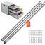 Glissières de tiroir robustes, rails de montage latéral de 40 pouces (101,6 cm), charge maximale de 265 lb (120 kg), rails à billes à extension complète en 3 parties, 1 paire, pour cuisine, établi, VR, en acier au carbone, avec vis et écrous, conçus pour les armoires