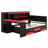 Multi-Functional Gaming Daybed with Built-in Desk, Charging Station and Storage Drawers-1152013642-1152013645