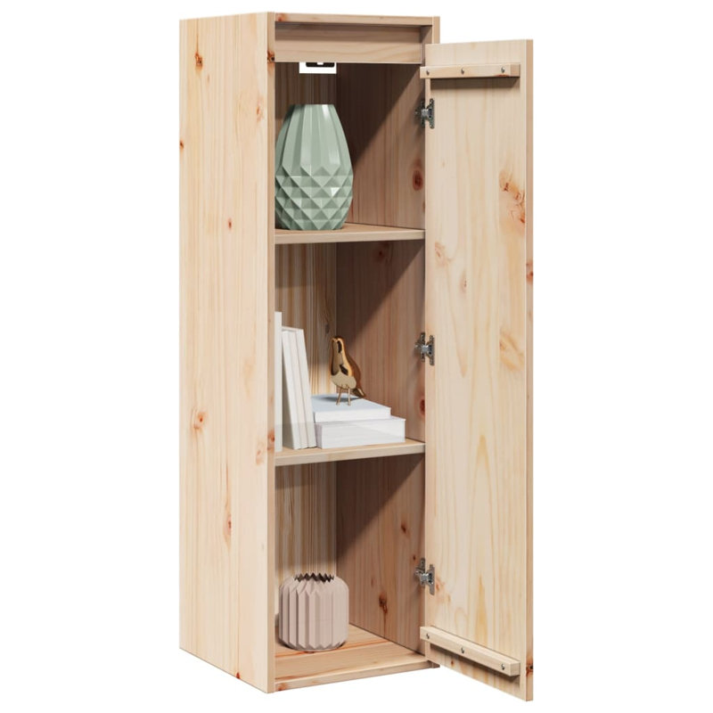 Goeffrey 100cm H x 30cm W Solid Wood Floating Bookcase, Brown, 2