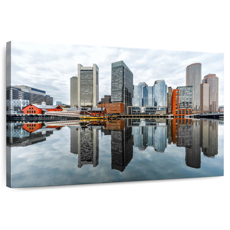 Ravi Boston Harbor View, 30" H x 45" W