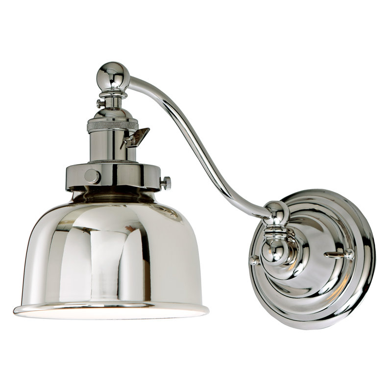Ingar Swing Arm Sconce, Polished Nickel, Polished Nickel
