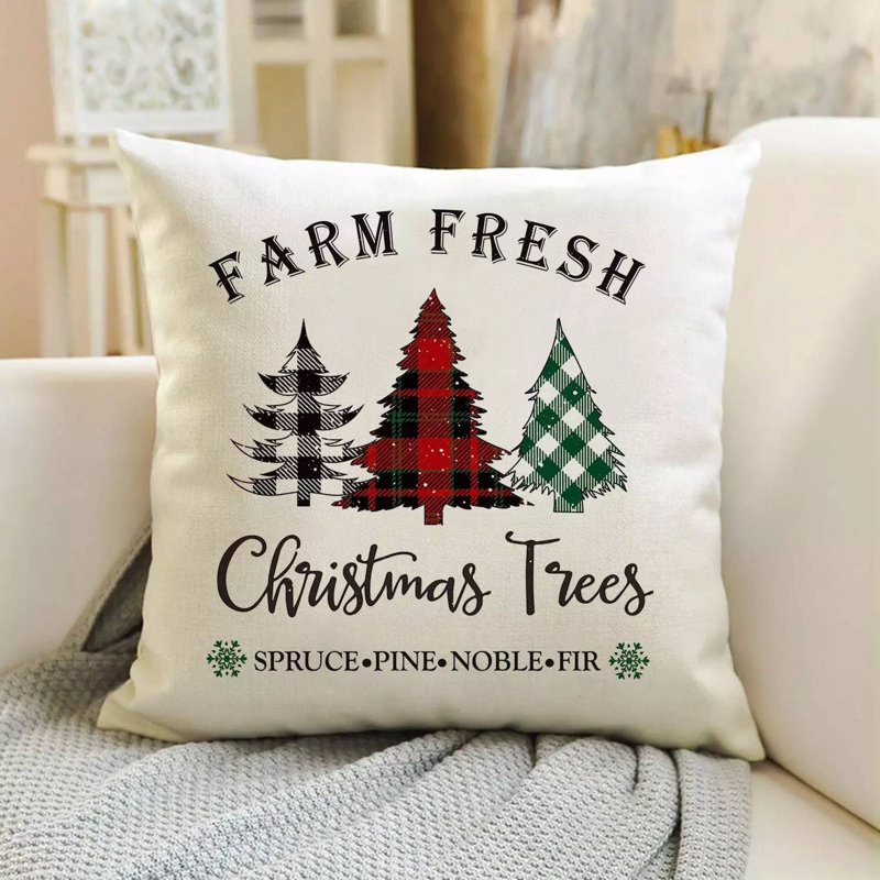 Housse de coussin Christmas Tree Farm