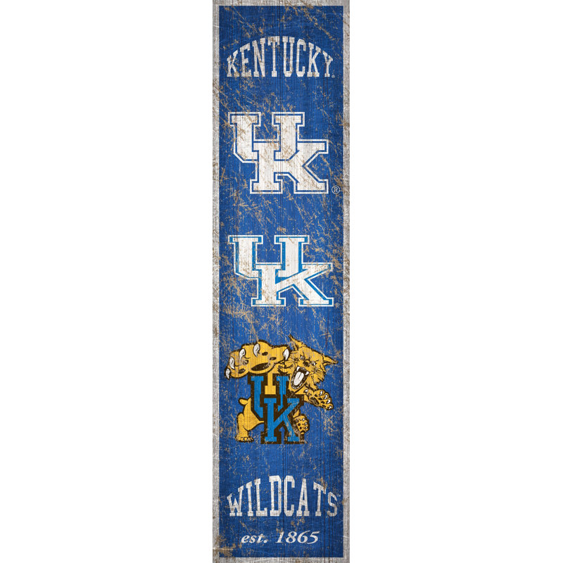 NCAA Heritage, impression sur bois, Université du Kentucky