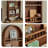Half-Circle Solid Wood Full Length Mirrors
