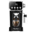 Machine à espresso verticale 20BAR avec mousseur à lait, chauffe-tasse intégré, réservoir amovible de 43 oz, pour espresso riche, Americano, latte, conception compacte et peu encombrante, bouton écran, noir