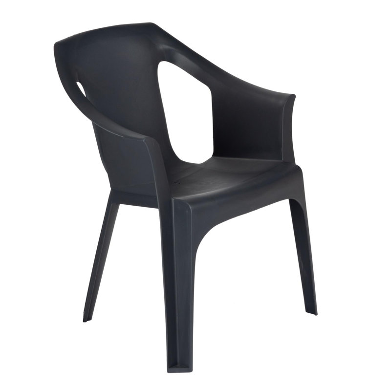 35.00cm H Stacking Armchair, Gray