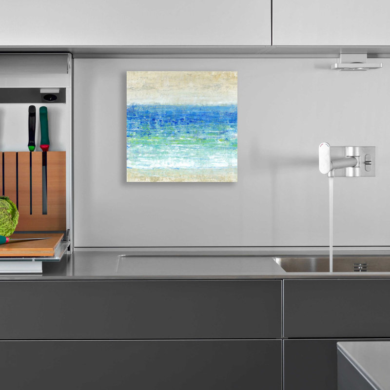 «Ocean Impressions I» par Tim O'Toole, art mural en verre acrylique, H 12 po x l 12 po x P 0,13 po