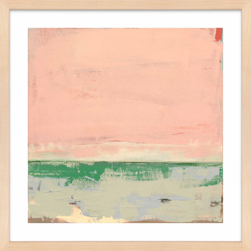 Provence 1 Print by Andrea Stokes, 16" H x 16" W x 1.25" D, Maple Framed Paper