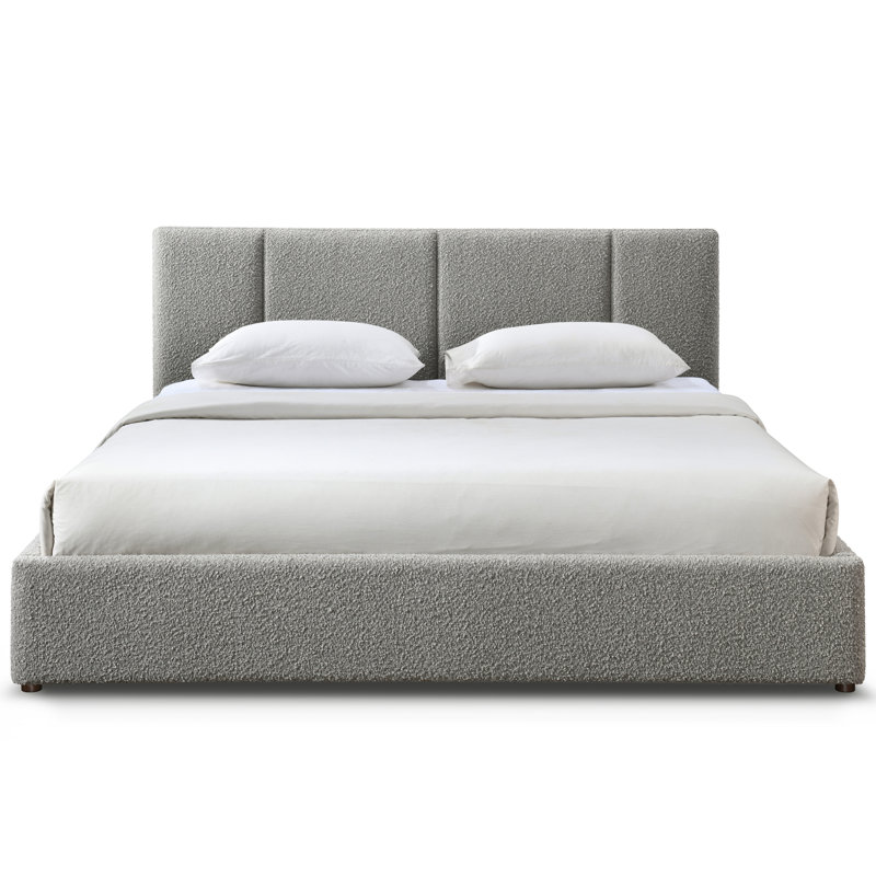 Ruthie Upholstered Bed, Gray, King