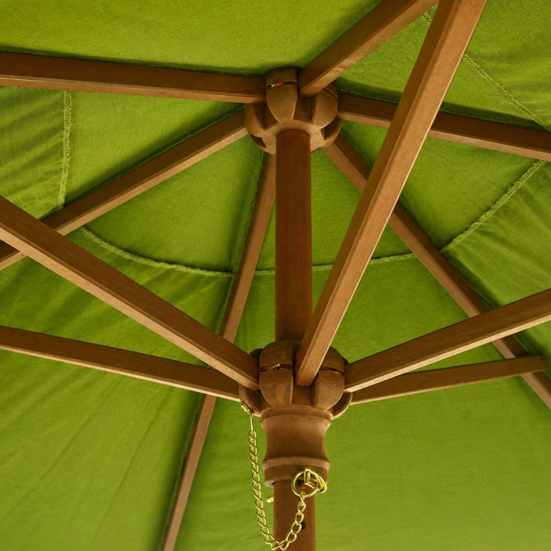Auvent de remplacement de parasol de patio de 6 pi seulement, dessus de parasol de cour de marché de table d'extérieur pour auvent de parasol extérieur avec gazon à 6 nervures