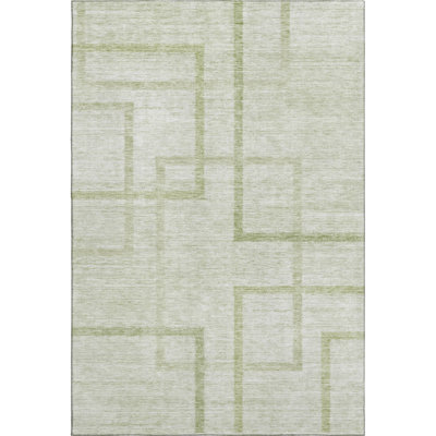 Premium Machine Washable Prisco Aloe Rug