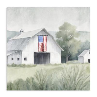 Home USA Flag Barn Canvas, design by Kim Allen