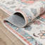 Maloy Oriental Power Loom Polyester Area Rug in Coral-97747914