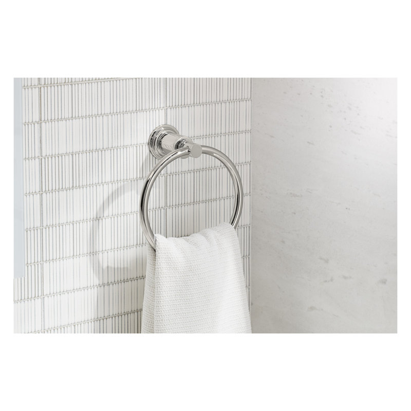 Central Park West™ Towel Ring, Chrome