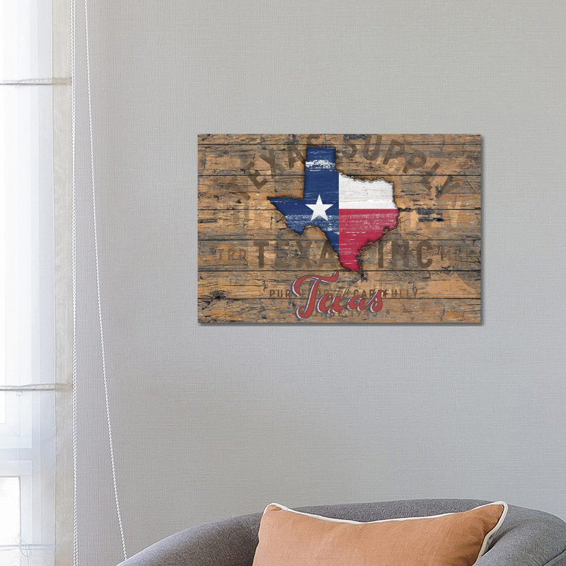 Rustic Morning In Texas State by Diego Tirigall - Print on Canvas, Wrapped Canvas, 45.72cm H x 66.04cm W x 3.81cm D