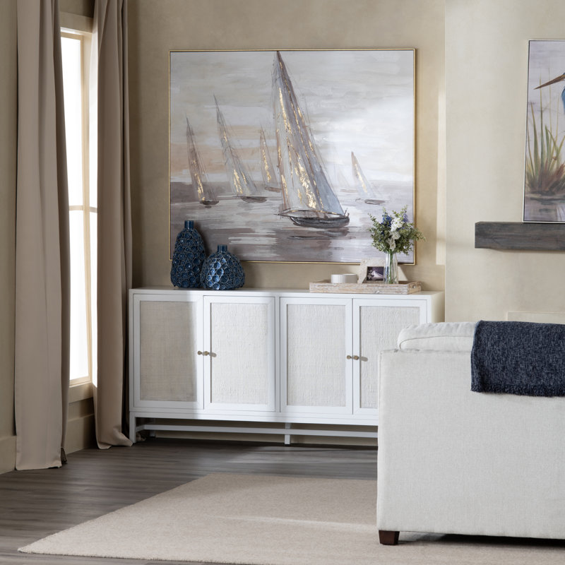 Kinlow Solid Wood 72'' W Storage Credenza