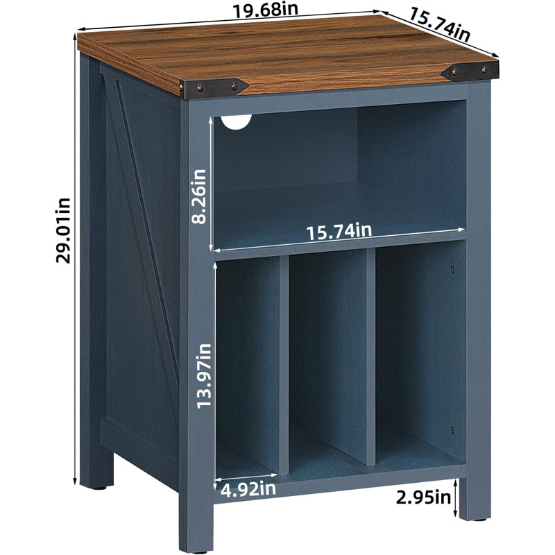 29.01 " H Media Shelves, Blue