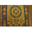 Antique Ningxia Chinese Medallion Yellow 1800s Rug