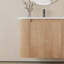 Wall Mounted Single Vanity Bathroom Vanity With Cultured Marble Top