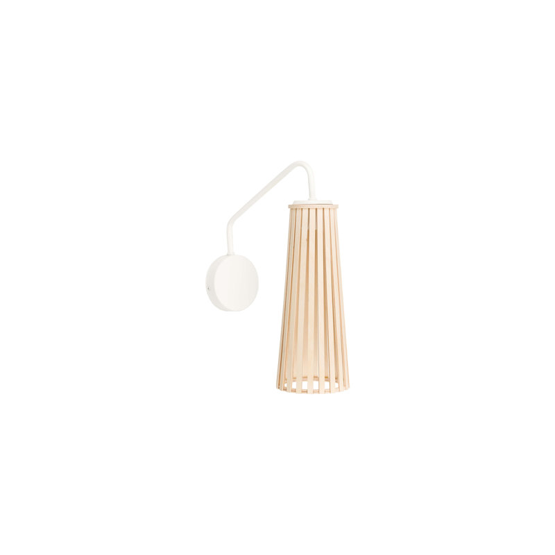Braud Wall Sconce, Black, White