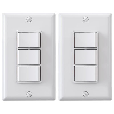 15 Tamper Resistant Single Pole Rocker Light Switch