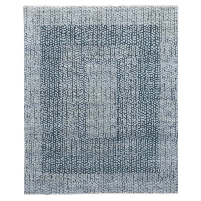 Tapis rectangulaire unique en laine 10 pi x 8 pi Concoff