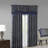 Aubrey Jacquard Window Rod Pocket Single Valance With Beads-1768060567