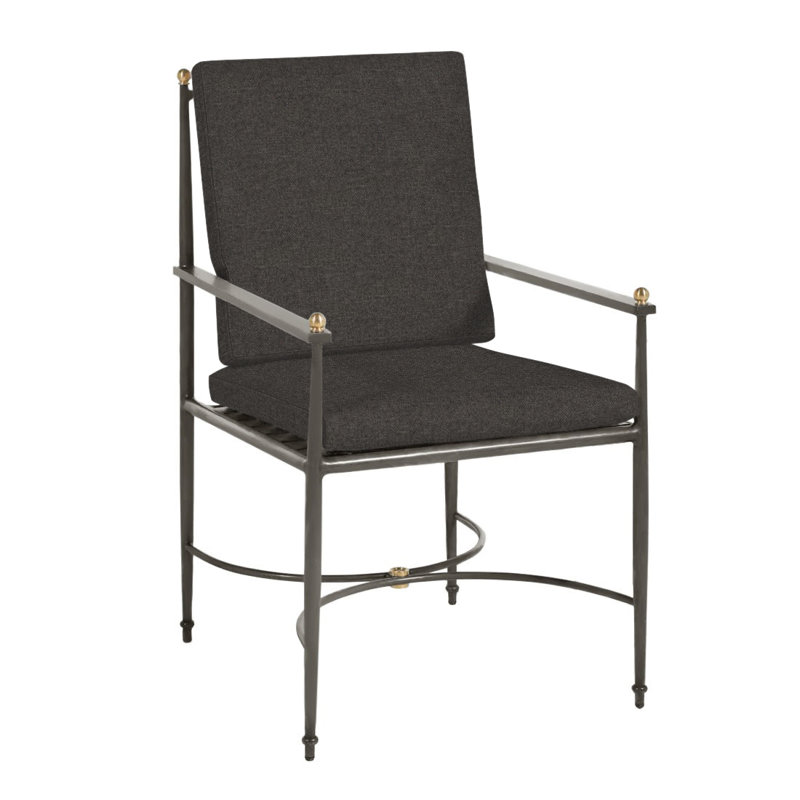 Roma Patio Chair with Cushions, No Welt, Perigold Posh Oat