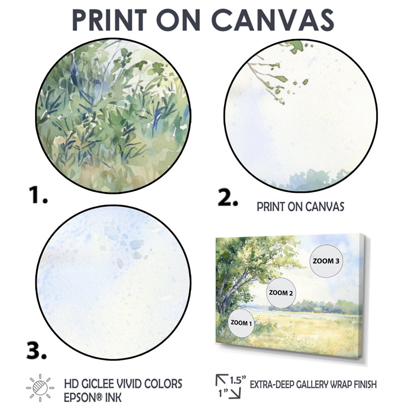 Texas Coast Meadows II - Texas, impression murale, Toile tendue, Ne s’applique pas, H 24 po x l 32 po