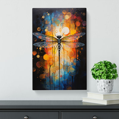 Dragonfly Abstract Art - Wall Art