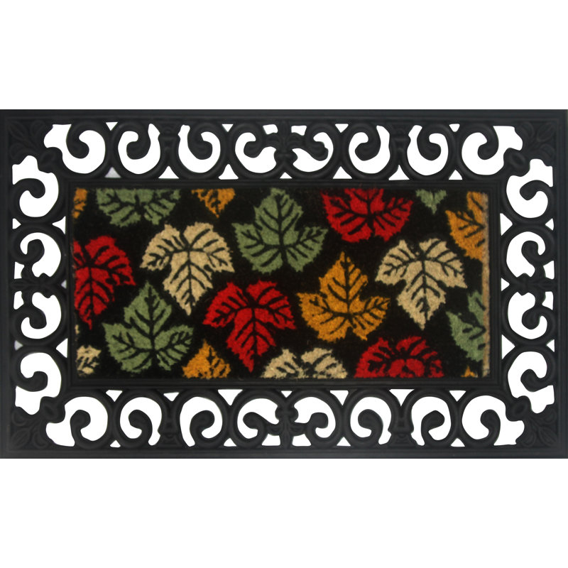 Mickelson Non-Slip Floral Doormat