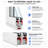 Patio Exterior Metal-Plastic Sliding Doors Patio 8166 White Silk 64 x 80 Right active door Tempered Clear Glass Bypass Door-98195822-98195827-98195824
