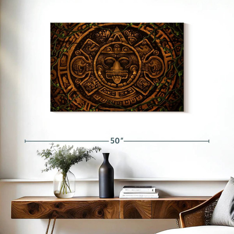 Kerner Aztec Symbol, 24" H x 36" W