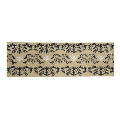 Tapis de couloir doré