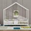 Lit sur pied avec auvent, lit maison avec rampes hautes, structure de lit plateforme en bois avec toit-2014630480-2014630483