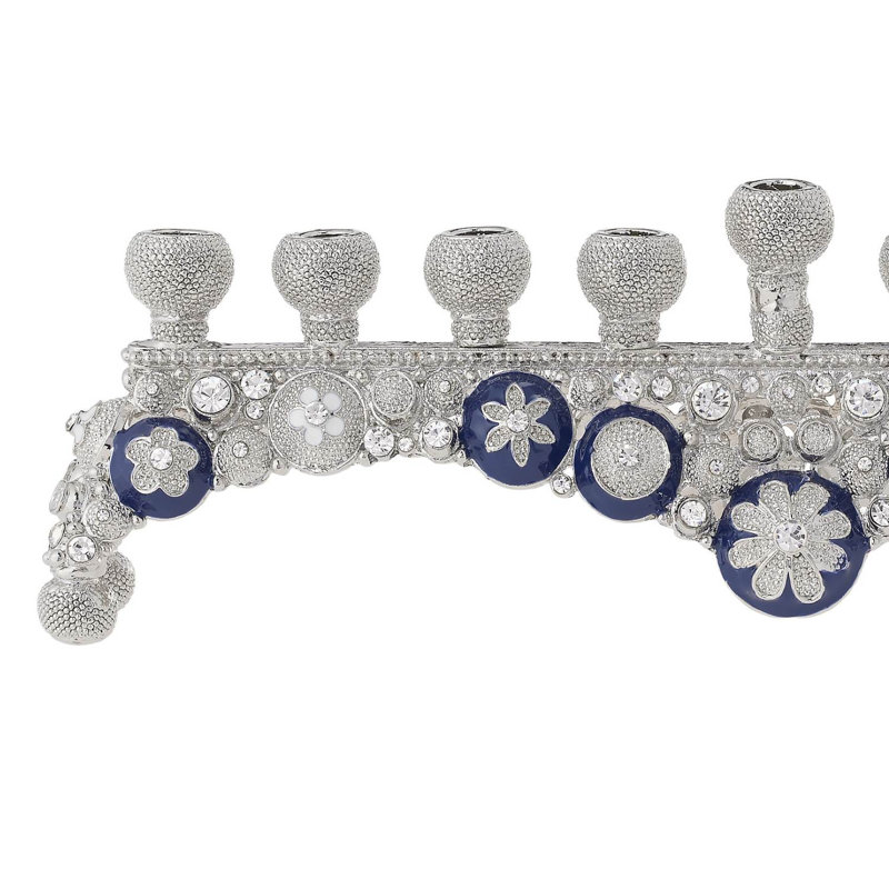 Blue & White Charisma Menorah