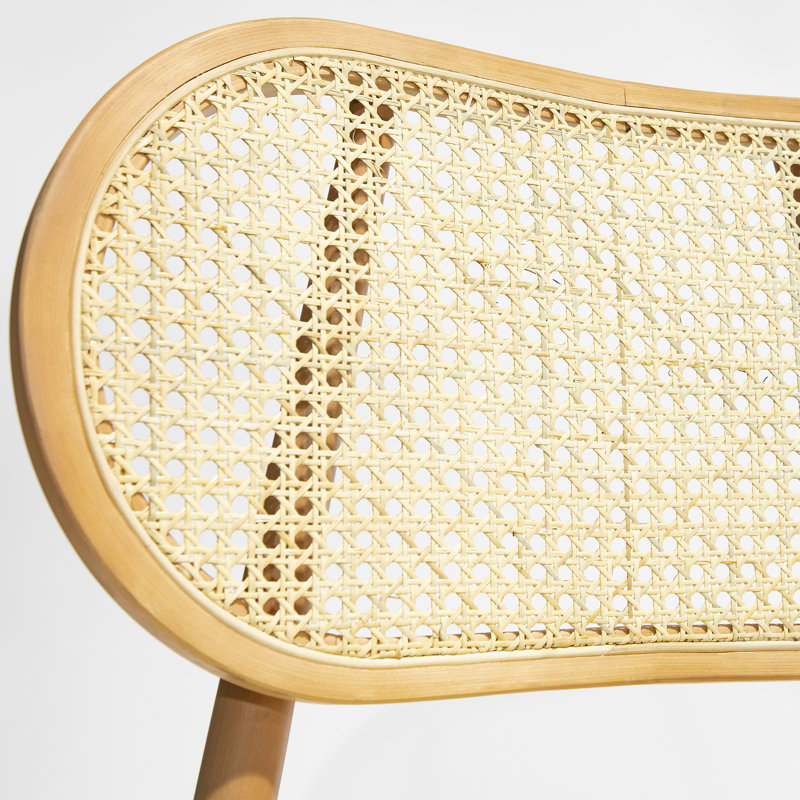 Chaise d'appoint en bois massif Millsap, Naturel