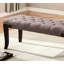 Banc capitonné Linon, tissu