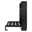 Lit escamotable double avec armoires de rangement