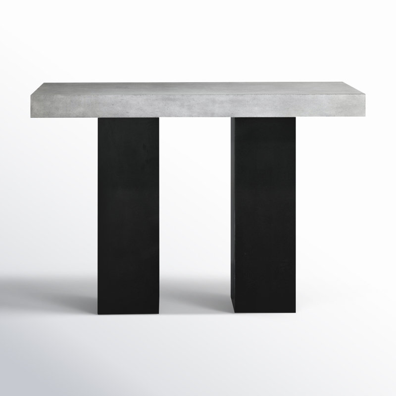 Tori Rectangular Concrete Outdoor Bar Table