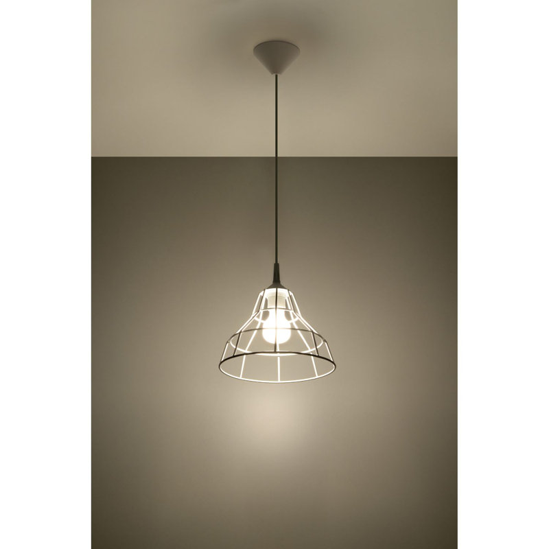 Ance 1 - Light Geometric Pendant, White
