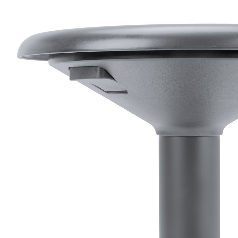Tabouret plat - hauteur réglable et mouvement, Gris
