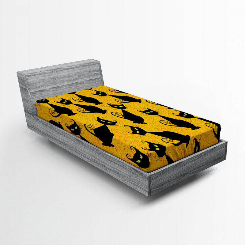 Microfiber Patterned Fitted Sheet, Twin Fitted Sheet