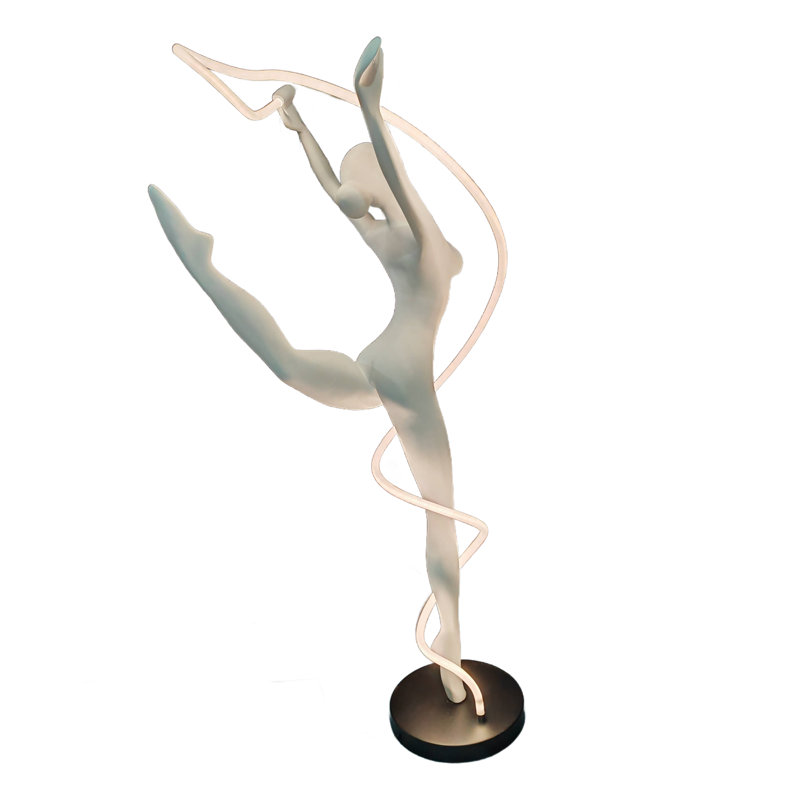 Bianchi 73'' LED Novelty Floor Lamp, White