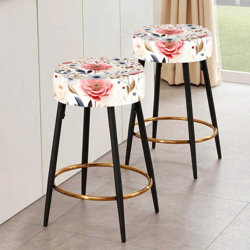 Ensemble de 2 tabourets de bar Ethereal Botanicals